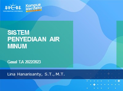 Sistem Penyediaan Air Minum (2022-1)